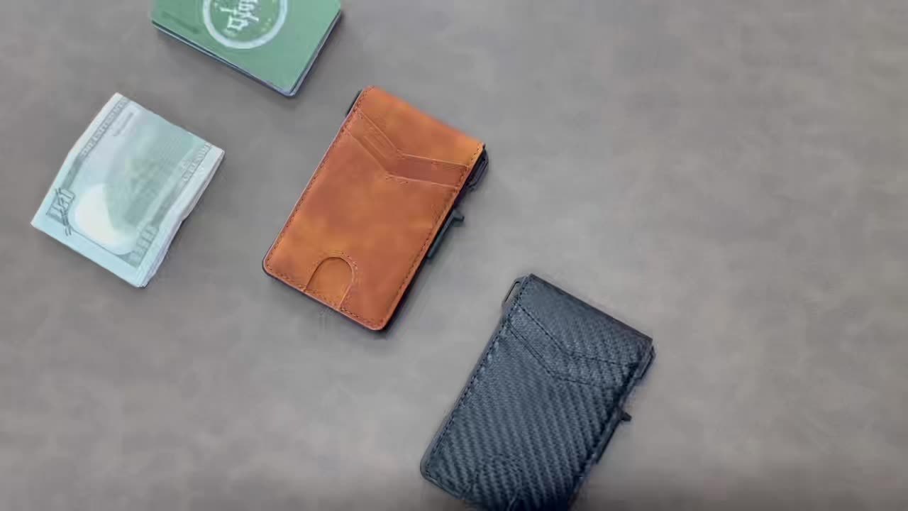Rfid-Blocking Men'S Wallet | A Sleek And Slim Smart Pop-Up Card Holder, Metal Credit Card Wallet with a Money Clip, Suitable for Men, Can Hold 13 Cards. A Gift for Men. - Image 8