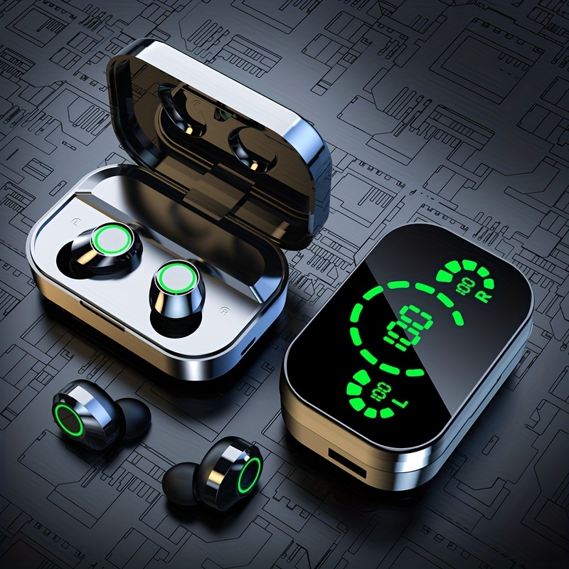 New Wireless Earbuds Headset Earphone Mini Earpiece TWS Stereo Headphone for Xiaomi for iPhone Phone Headphones Earbuds,for Halloween's Day Gift