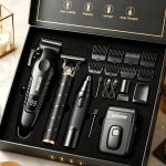 WEEME 4pcs/3pcs/1pc Cordless Men' Hair Clippers & Beard Trimmer with Electric Shaver & Nose Trimmer - Rechargeable Professional Hair Cutting System Suitable for Traveling, Home Use, Gift for Dad, Husband, Birthday/Christmas Present.