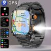 COANR New GPS Smart Watch for Men, 5.11cm Rugged Outdoor Sports Smartwatch with Wireless Call & Smart Notifications, Dual-Band GPS, Compass, LED Flashlight, 3ATM, Compatible with Iphone And Android