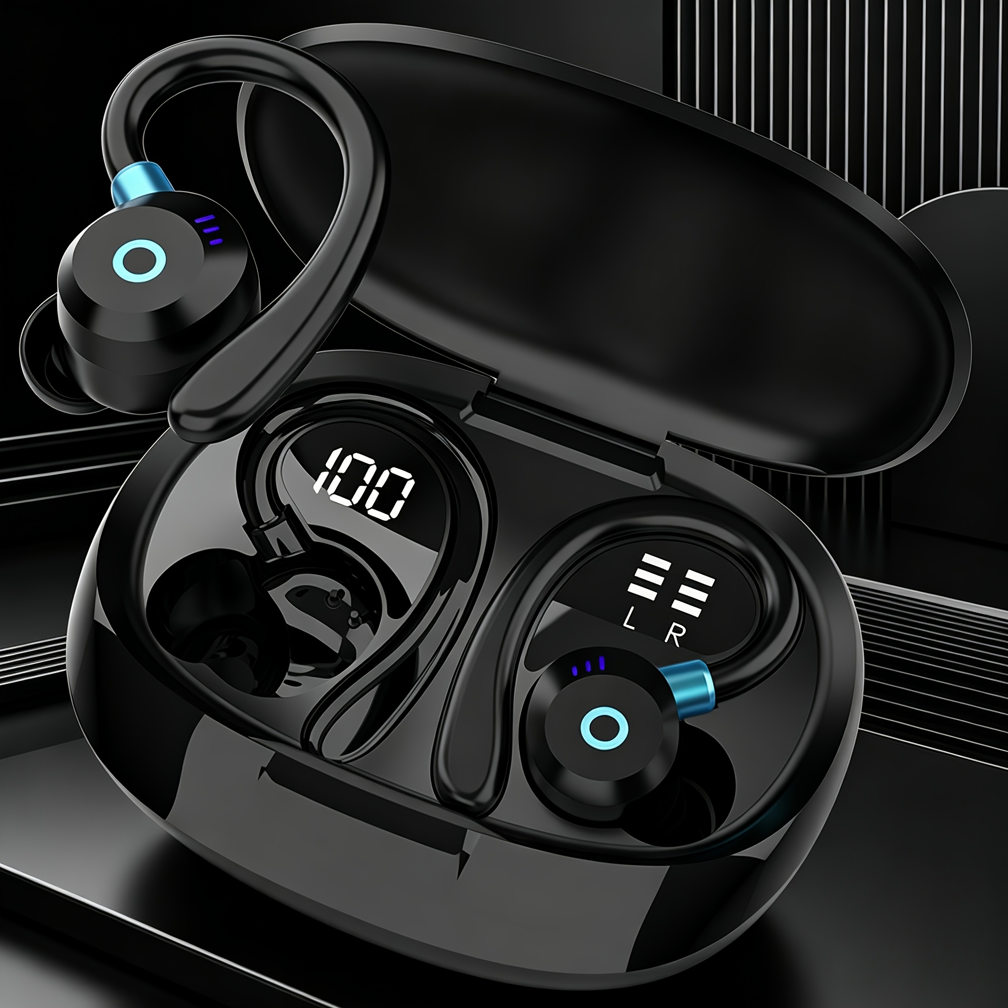 2026 New TWS Wireless In-Ear Earbuds, Wireless 5.4, Built-In Dual Microphones, ENC Noise Cancellation Technology, Touch Volume Control, Ultra Long 40H Playback Battery Life, Dual LED Digital Display Charging Case, Type-C Fast Charging - Image 2
