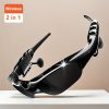 Smart Wireless Glasses 2in 1 Glasses Earphone, Wireless Stereo Headset with Mic for Calling Music