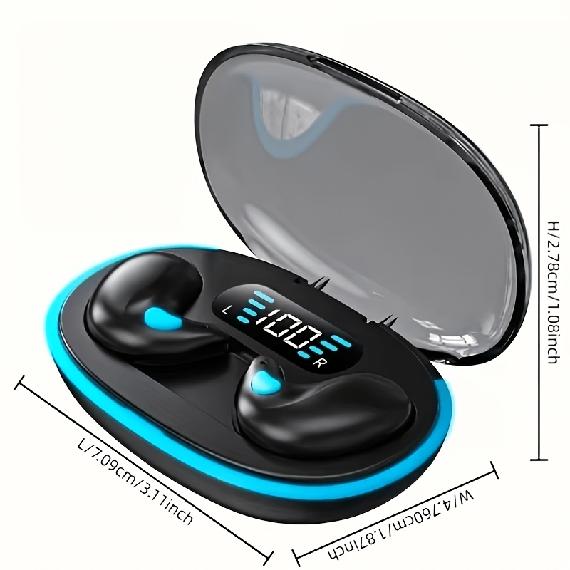 Wireless Earphones, True Wireless Earphones, LED Power Display, with Wireless Charging Box, Anti-Drop Sports Earphones, In-Ear Earphones with Microphone, Suitable for Smartphones, Laptops, Tvs, Computers, Sports, Men And Women Gift. - Image 2