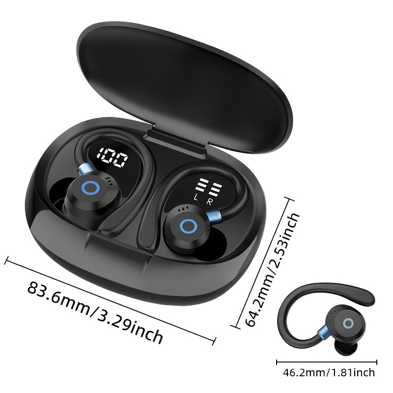 2026 New TWS Wireless In-Ear Earbuds, Wireless 5.4, Built-In Dual Microphones, ENC Noise Cancellation Technology, Touch Volume Control, Ultra Long 40H Playback Battery Life, Dual LED Digital Display Charging Case, Type-C Fast Charging - Image 3