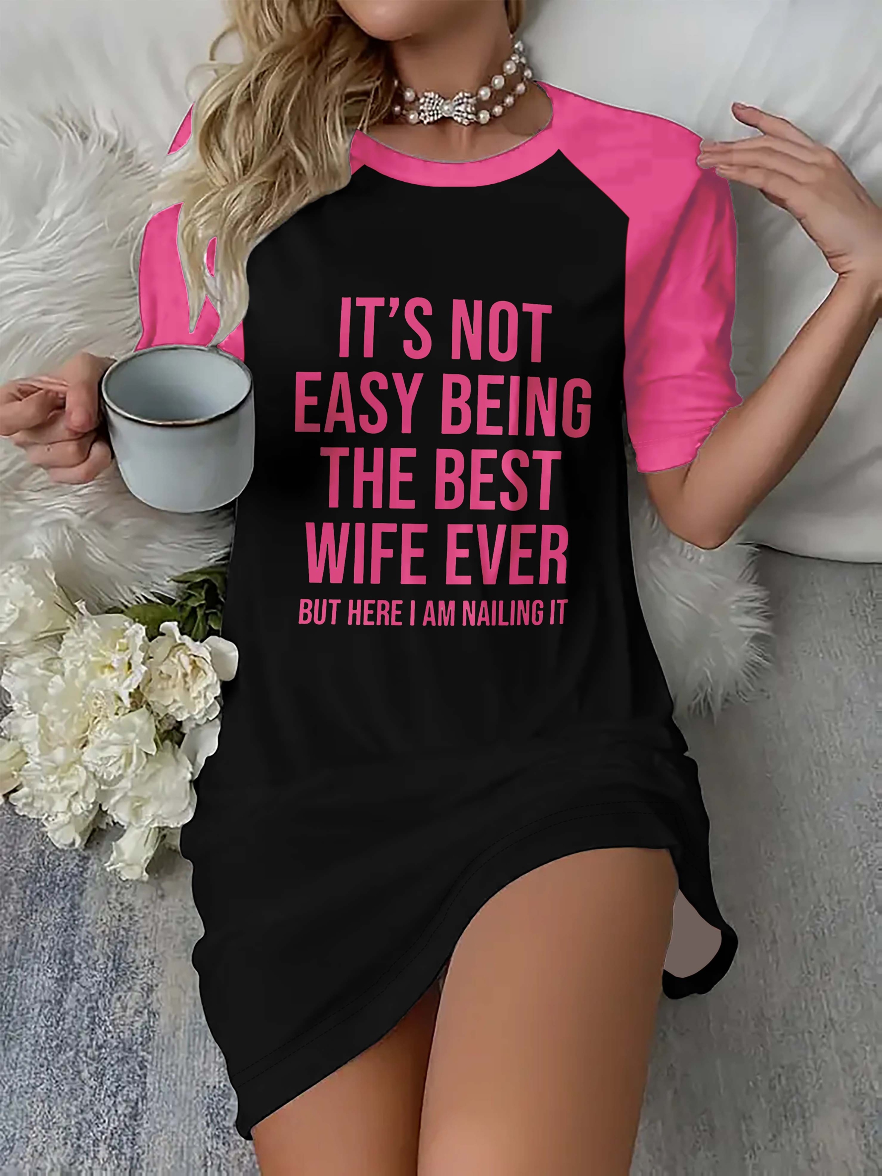 Hot Letter Printing Long Edition T-Shirt Sleeve Color Contrast Design Dress Black And White Color Printing - Image 9