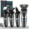 Electric Razor for Men, 3in 1/ 4in 1 Electric Shaver Nose Hair Trimmer USBRechargeable Portable Razor 3D Floating Blade Digital Display ShavingBeard Machine