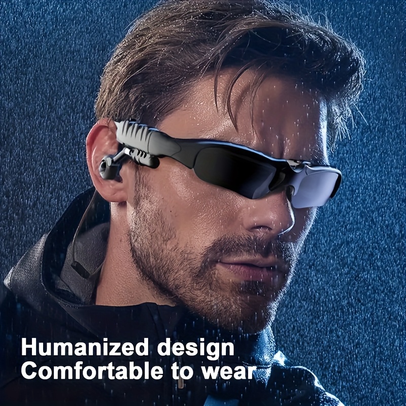 Smart Wireless Glasses 2in 1 Glasses Earphone, Wireless Stereo Headset with Mic for Calling Music - Image 5