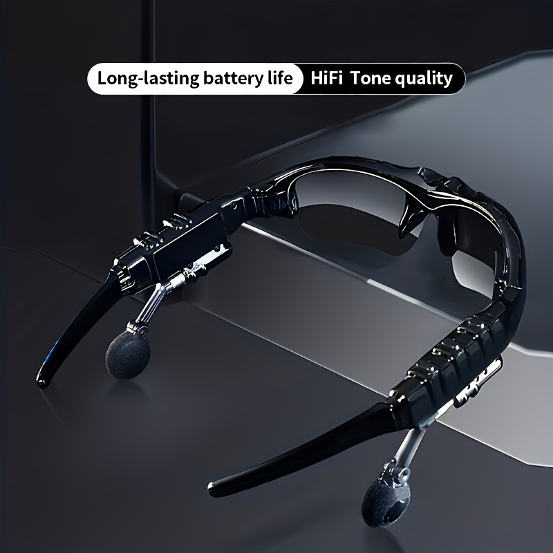 Smart Wireless Glasses 2in 1 Glasses Earphone, Wireless Stereo Headset with Mic for Calling Music - Image 4