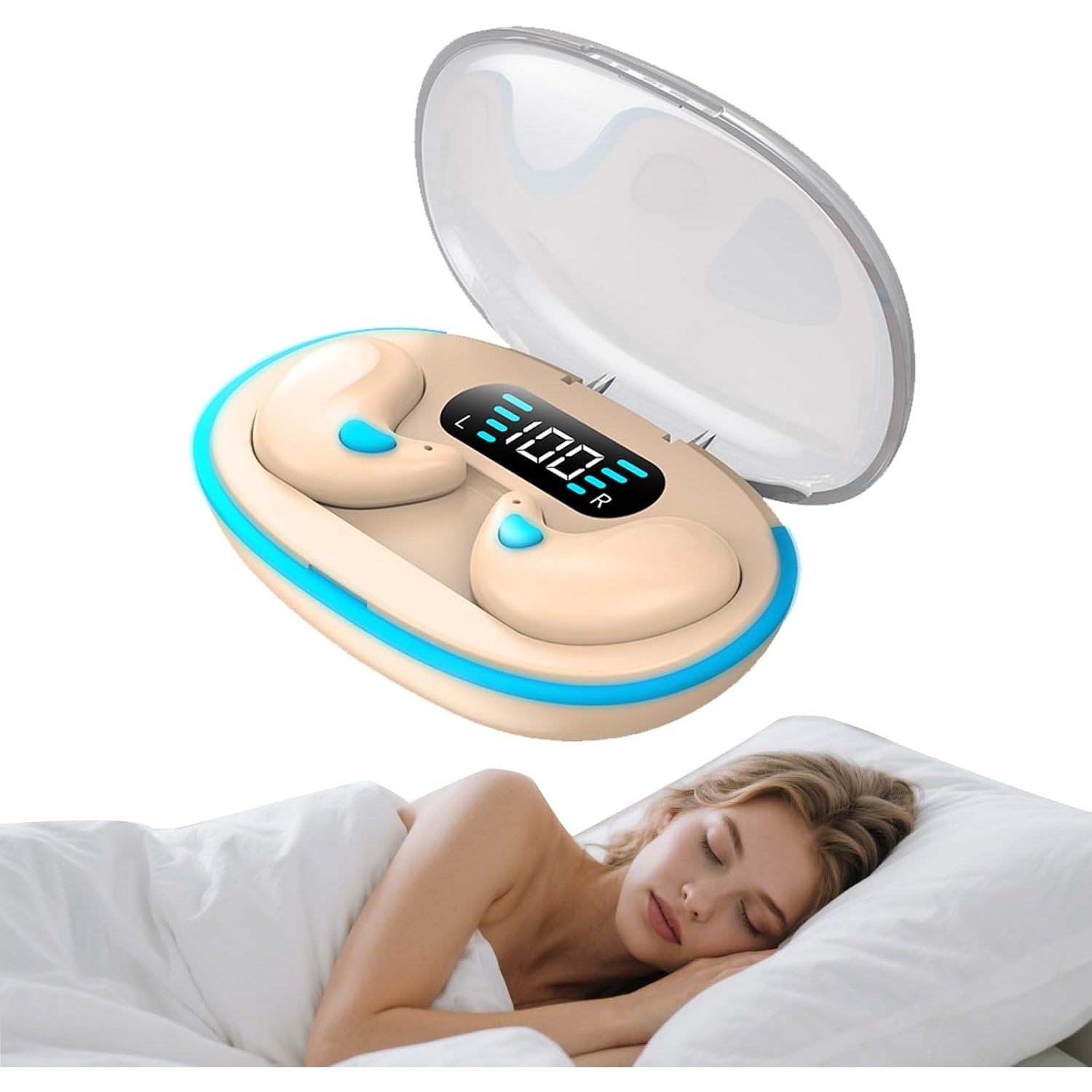 Wireless Earphones, True Wireless Earphones, LED Power Display, with Wireless Charging Box, Anti-Drop Sports Earphones, In-Ear Earphones with Microphone, Suitable for Smartphones, Laptops, Tvs, Computers, Sports, Men And Women Gift. - Image 7